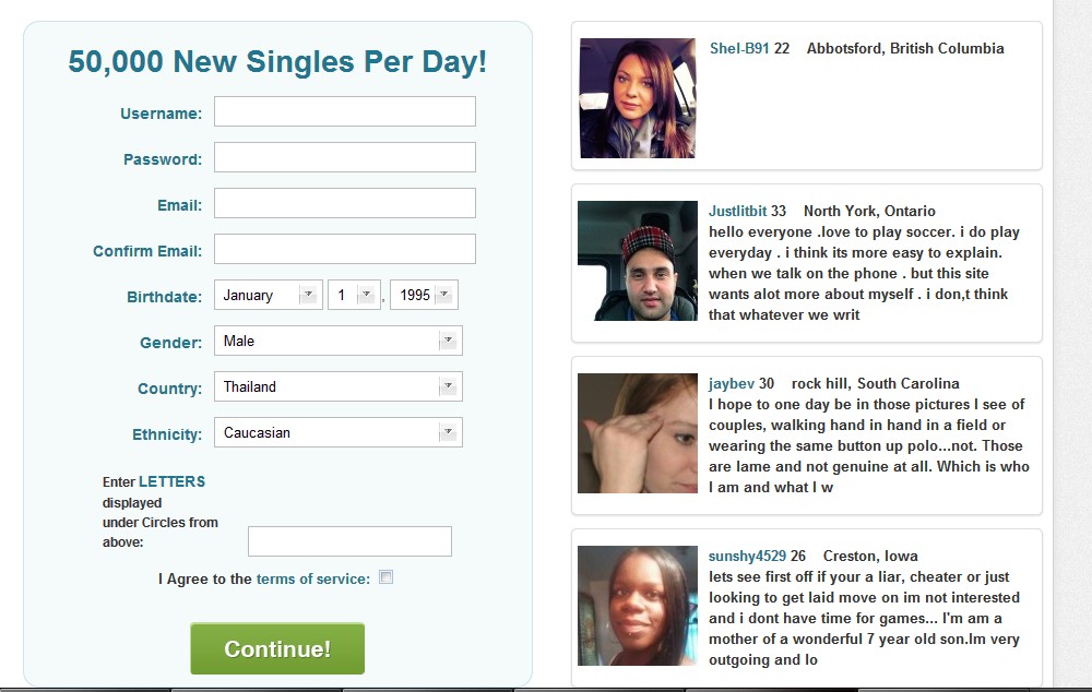 Pof dating site issue