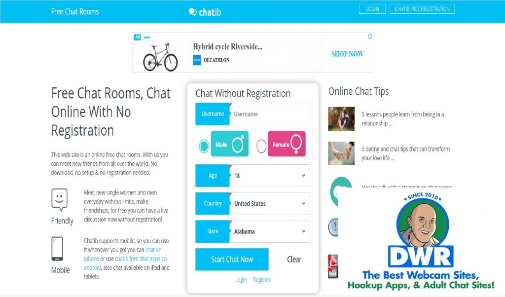 Chatib Review: Free Online Chat Site or a Sham? - Compare Adult Sites